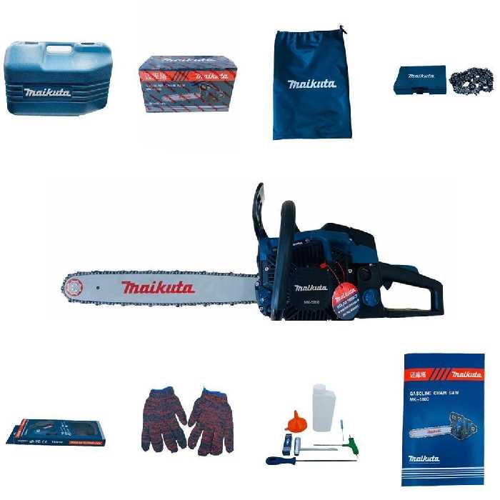 اره موتوری  ماکیتا maikuta مدل 5800 ظرفیت 52cc دوزمانه