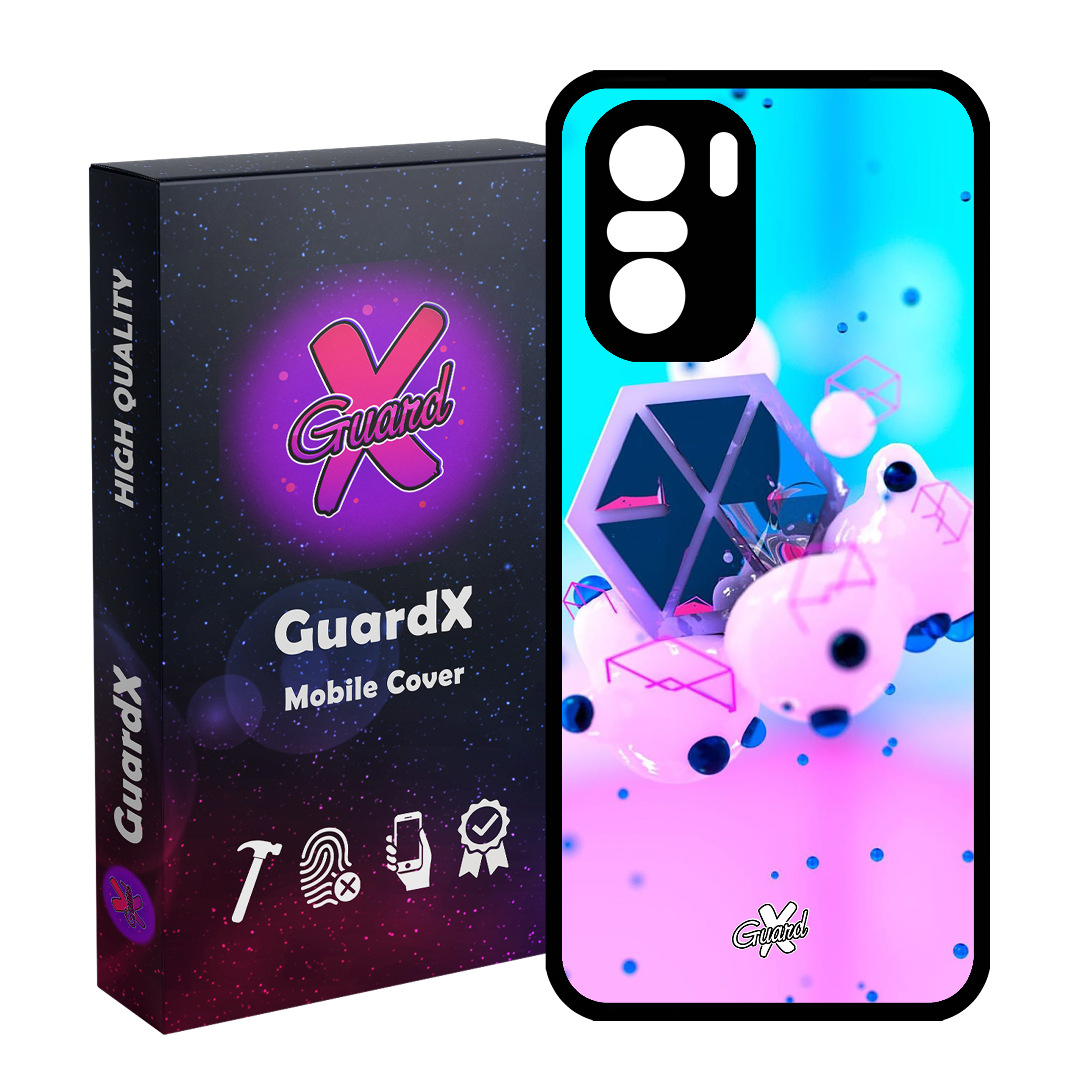 کاور گارد ایکس طرح Exo مدل Glass10023 مناسب برای گوشی موبایل شیائومی Poco F3/MI 11X/MI 11X Pro/Redmi K40/K40 Pro