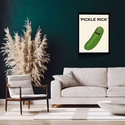 تابلو مدل Rick &amp; Morty کد F-1063