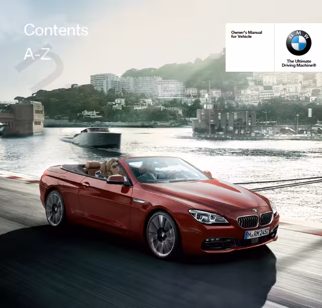 کتاب دفترچه راهنمای خودرو بی ام و سری 6 ( BMW 6 SERIES  ) - به زبان انگلیسی
