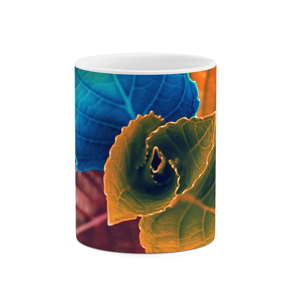 ماگ طرح برگ رنگی مدل mgs12054