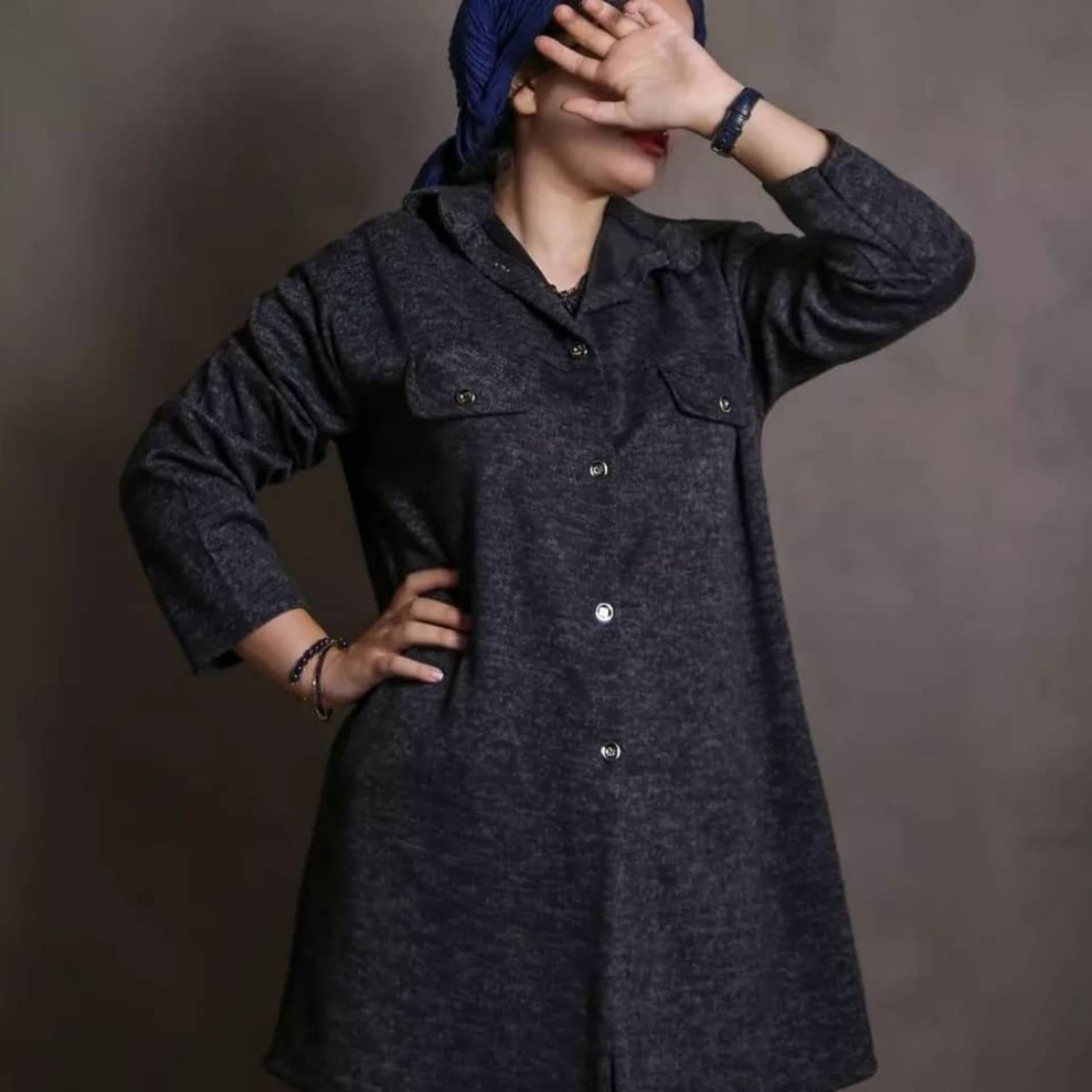 تونیک مانتو جنس آنغوره اعلا در دوسایز xxl و xxxl قد حدود 90 سانت