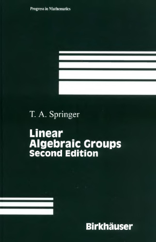 خرید و دانلود نسخه کامل کتاب Linear algebraic groups