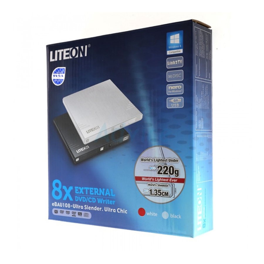 درایو DVD اکسترنال لایت آن مدل LITEON external DVD/CD writer EBAU108