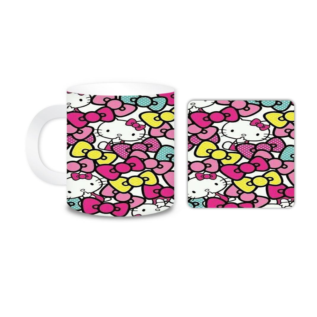 ماگ مدل کیتی کد 1352 به همراه زیر لیوانی