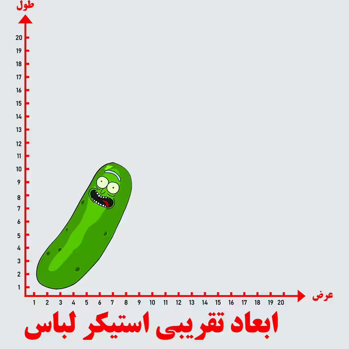 استیکر پارچه و لباس مدل ریک و مورتی