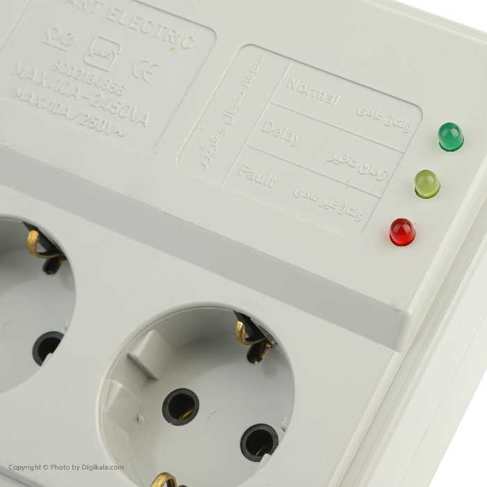 چندراهی برق و محافظ پارت الکتریک مدل PE767