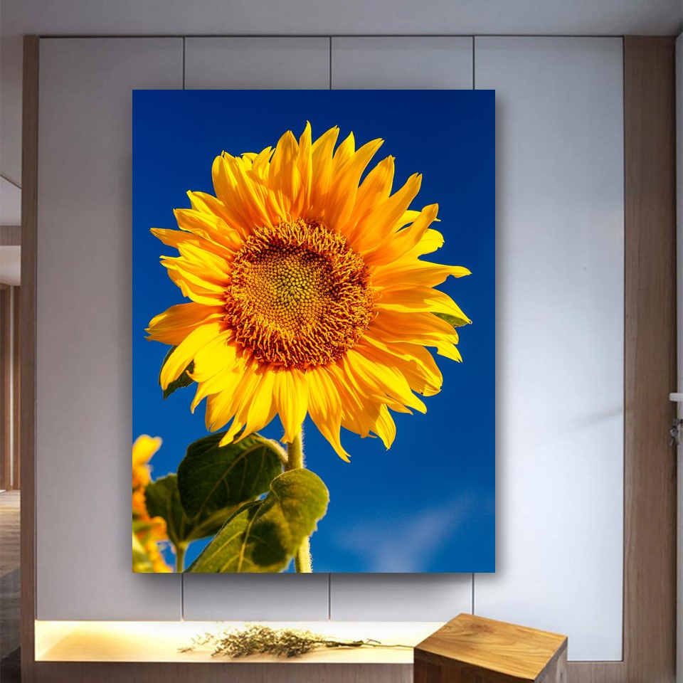 تابلو شاسی طرح گل آفتابگردان کد1