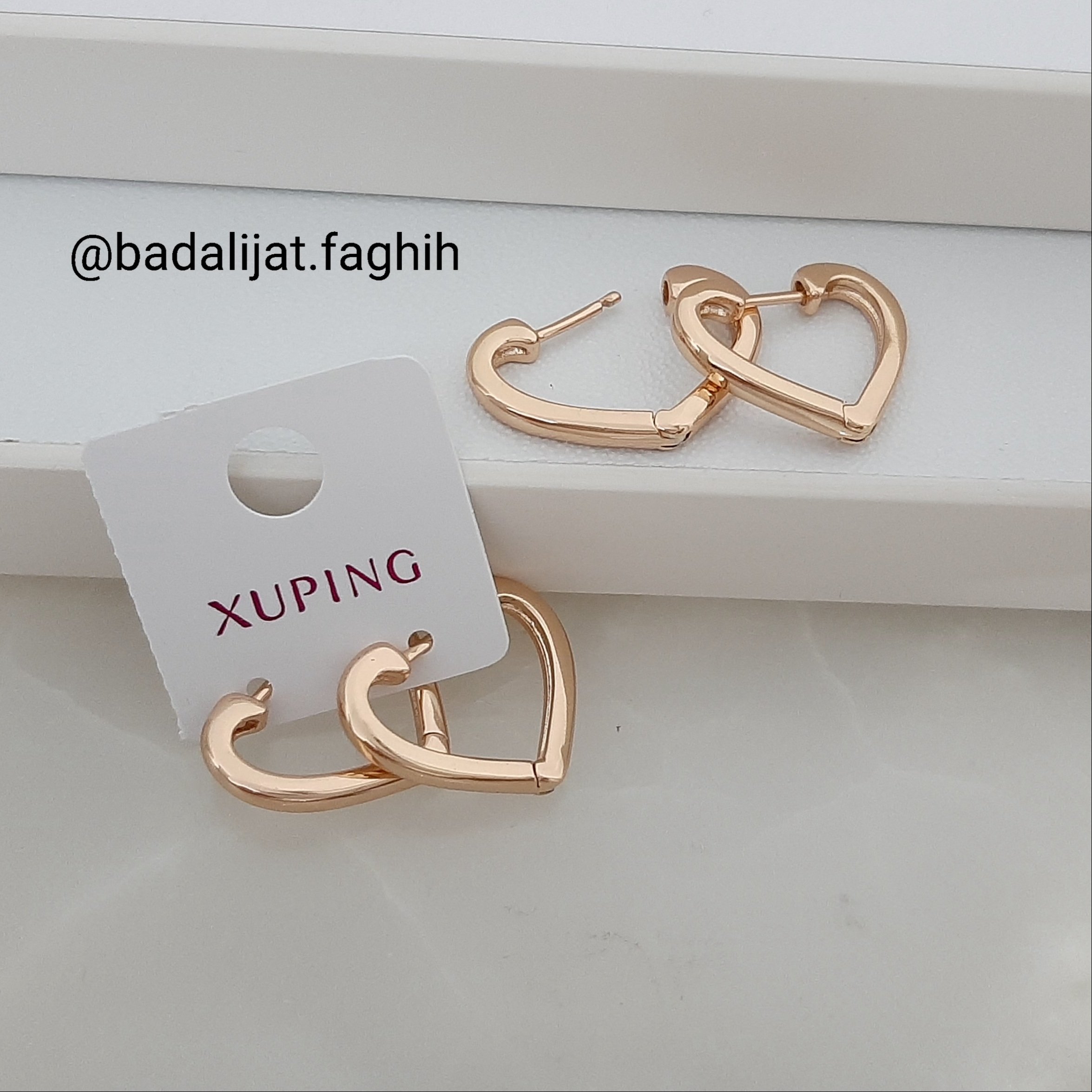 گوشواره ژوپینگ با بهترین کیفیت و کاملا رنگ ثابت و آبکاری طلا شده