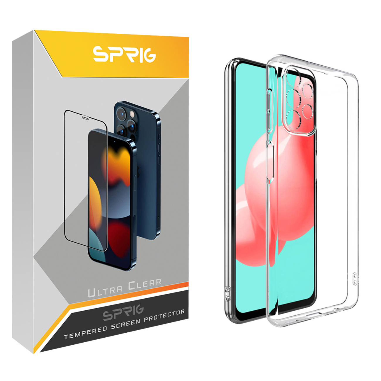 کاور اسپریگ مدل Clear مناسب برای گوشی موبایل سامسونگ Galaxy A32 4G