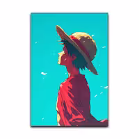 تابلو شاسی گوفی مدل لوفی انیمه وان پیس طرح One Piece Luffy کد UP44 | دنیای قاب