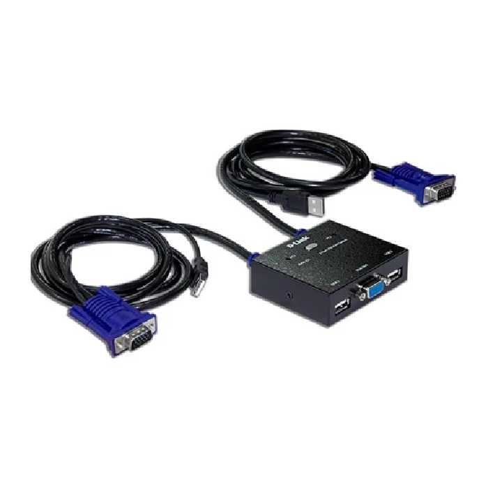 KVM سوییچ 2 پورت دی لینک مدل KVM-222