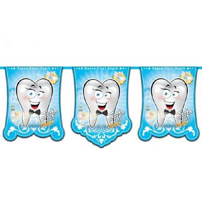 ریسه تم تولد دندون پسر،10عددی