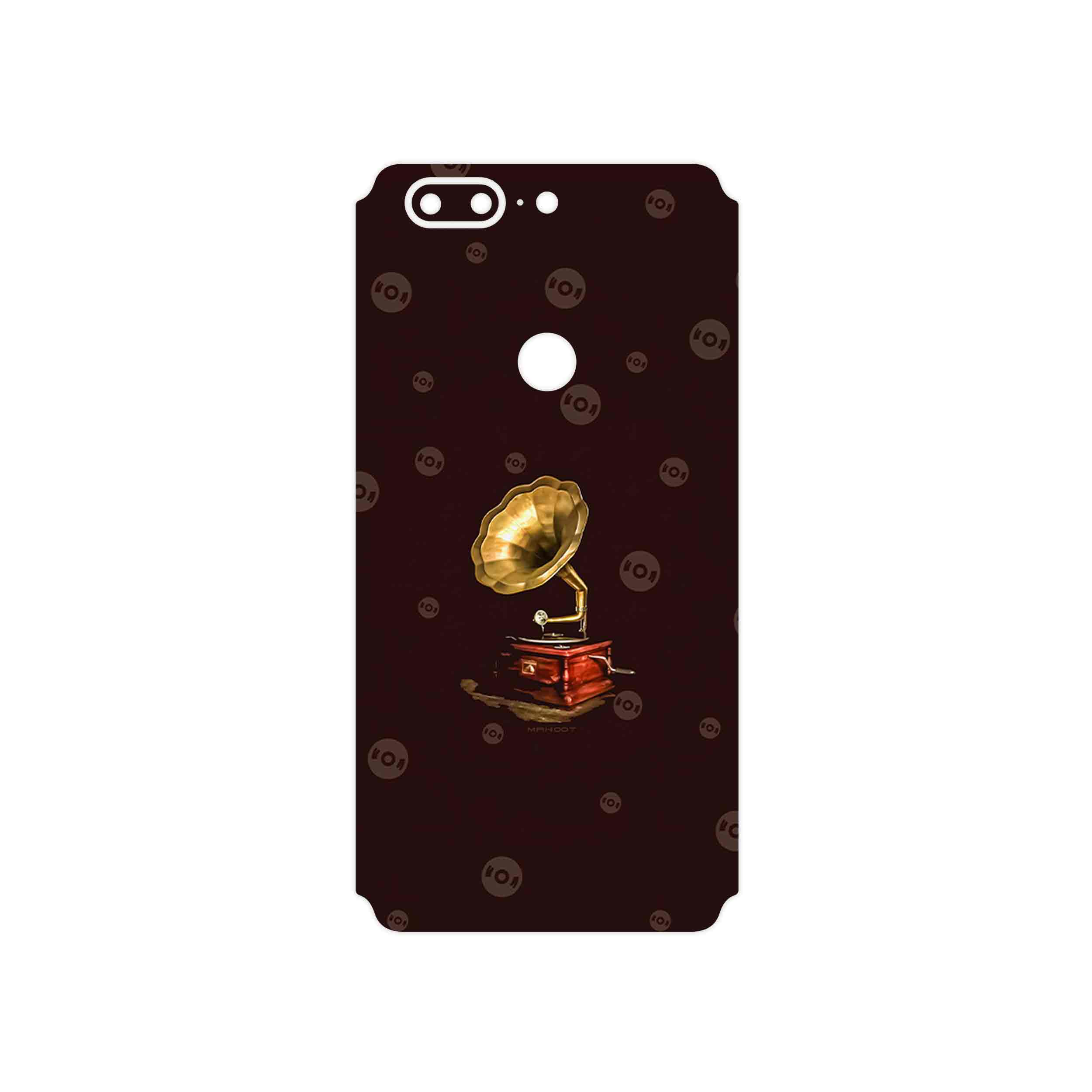 برچسب پوششی ماهوت مدل Gramophone Nostalgia مناسب برای گوشی موبایل وان پلاس 5T