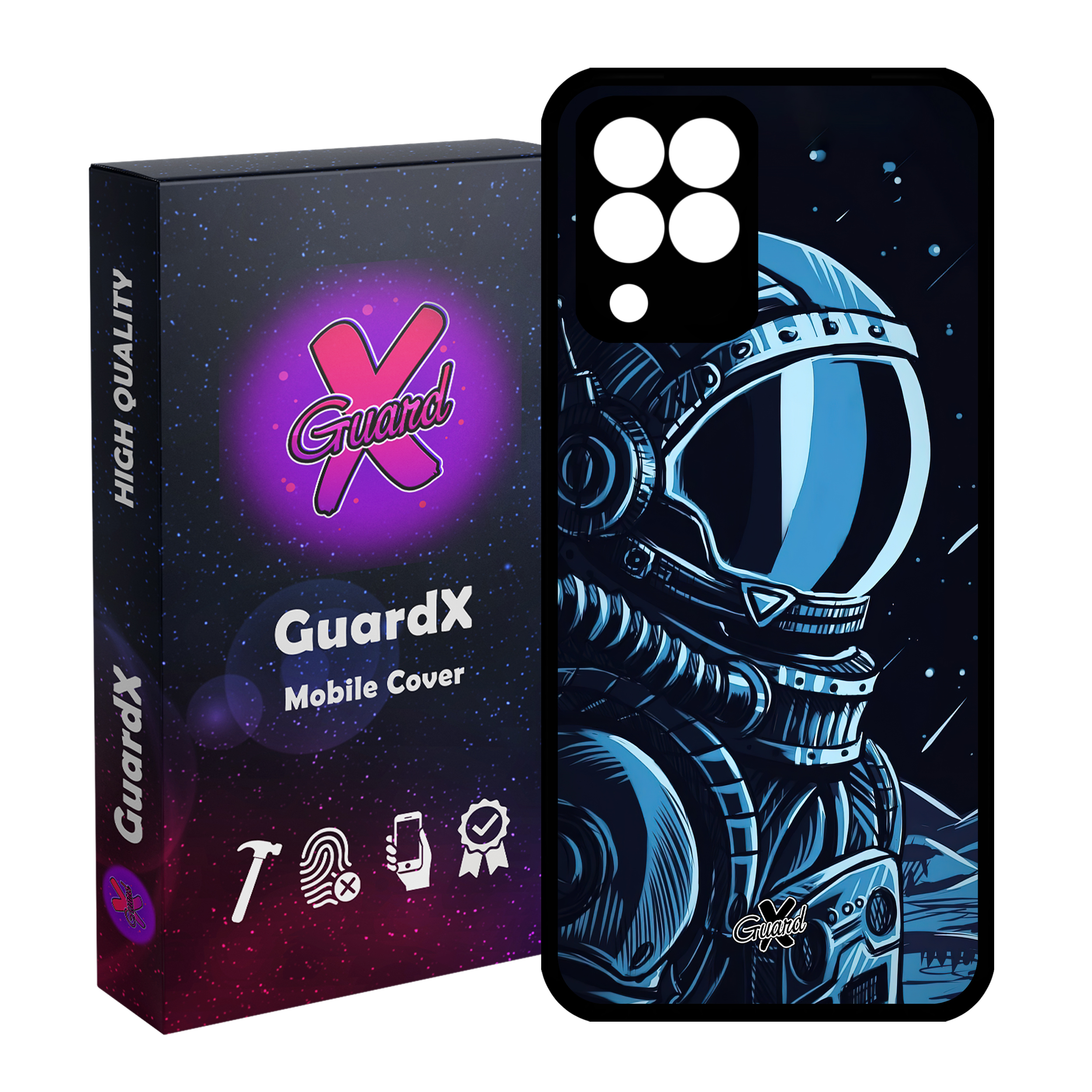 کاور گارد ایکس طرح فضانورد مدل Glass10473 مناسب برای گوشی موبایل سامسونگ Galaxy M33/M33 5G