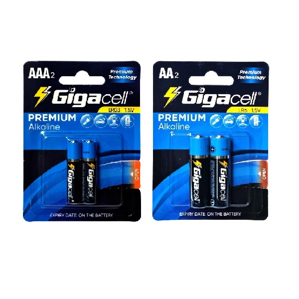 باتری قلمی و نیم قلمی گیگاسل مدل Premialine بسته 4 عددی