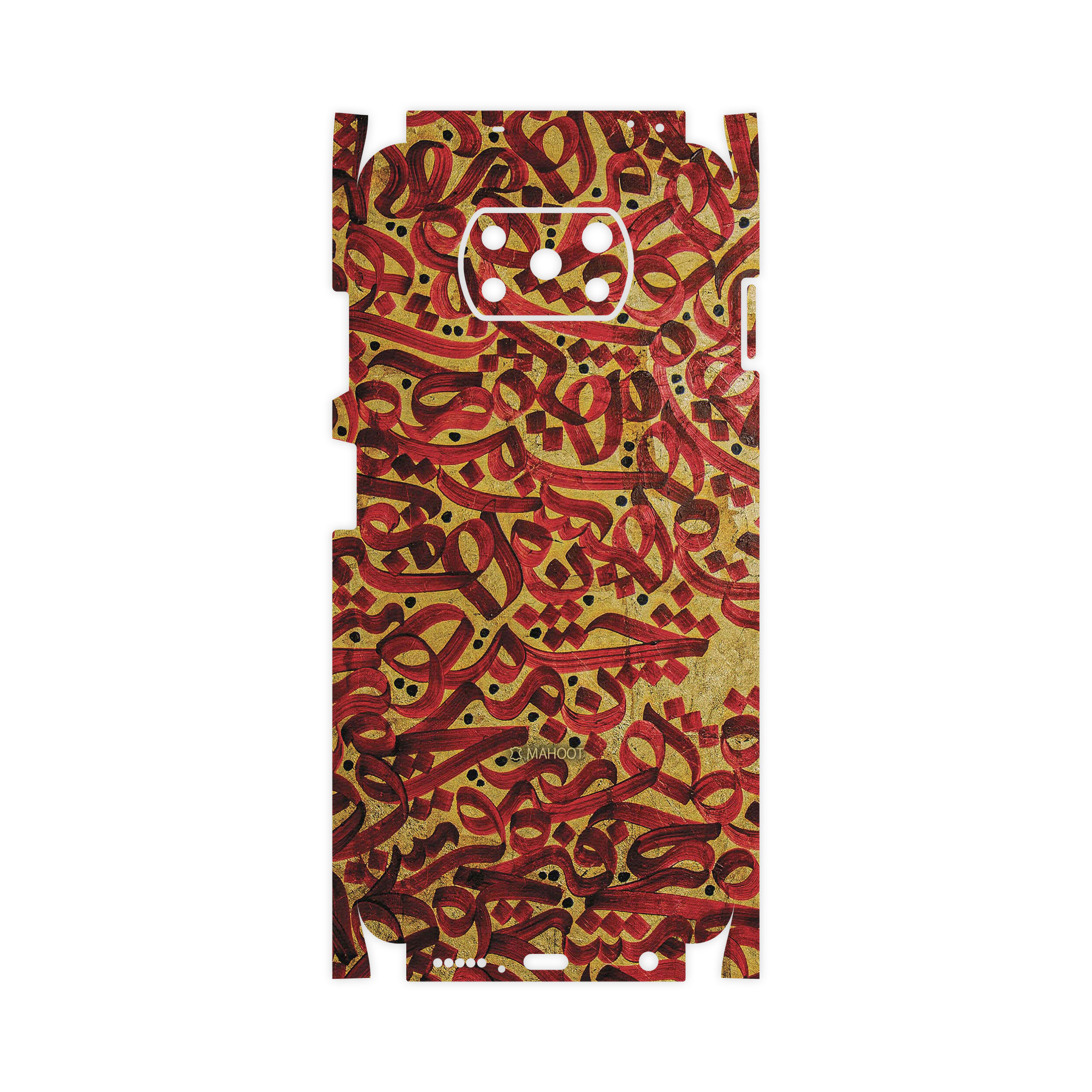 برچسب پوششی ماهوت مدل Nastaliq-6-FullSkin مناسب برای گوشی موبایل شیائومی Poco X3 NFC