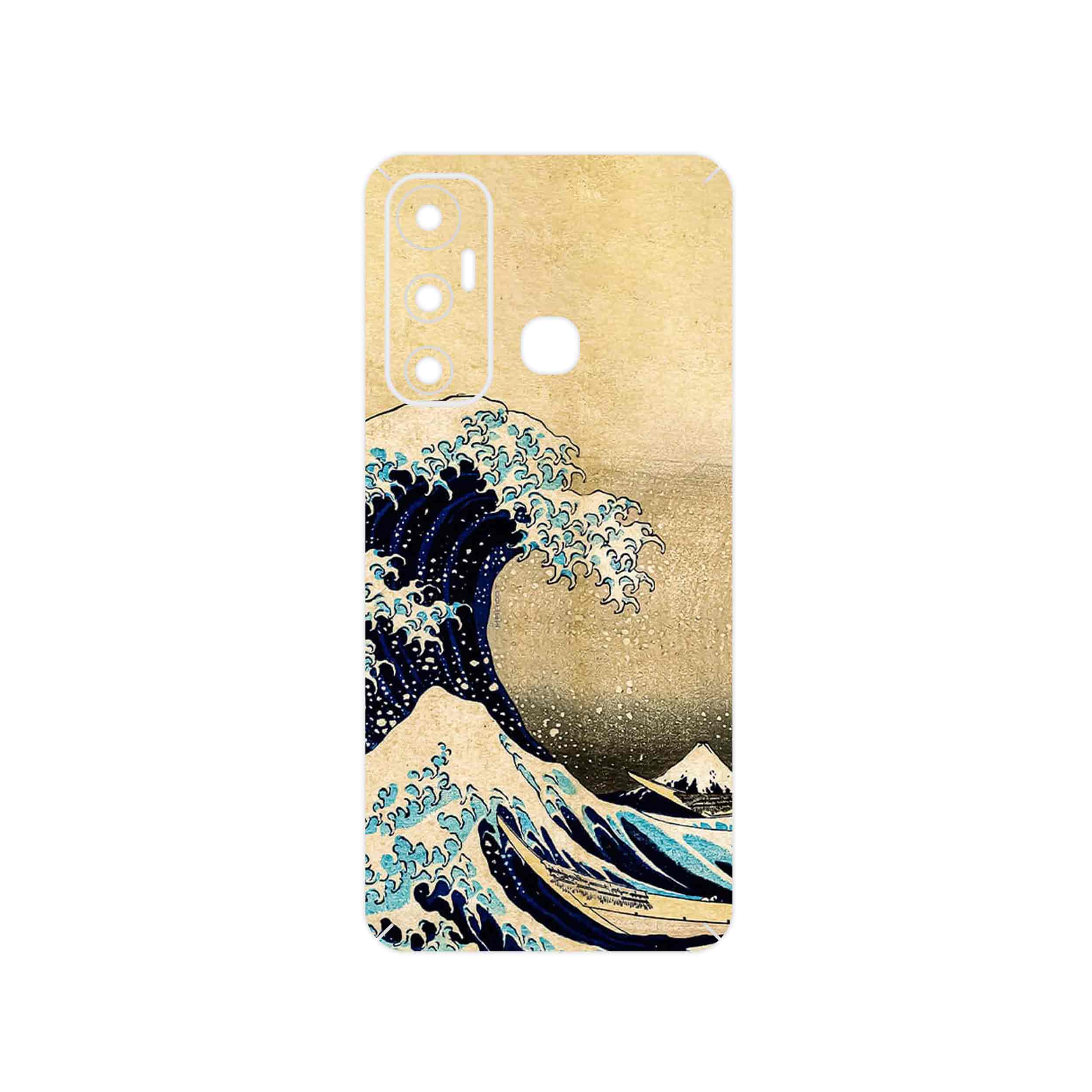 برچسب پوششی ماهوت مدل The Great Wave off Kanagawa of Hokusai مناسب برای گوشی موبایل اینفینیکس Hot 11