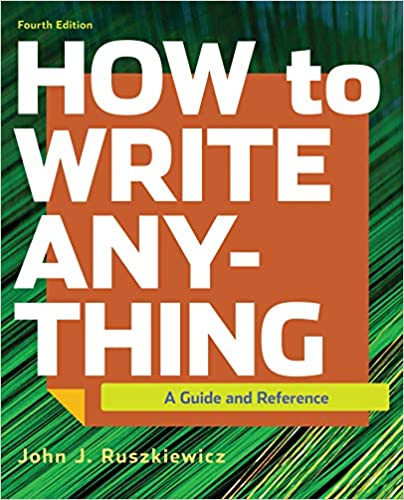 خرید و دانلود نسخه کامل کتاب How to Write Anything: A Guide and Reference (4th Edition) - pdf