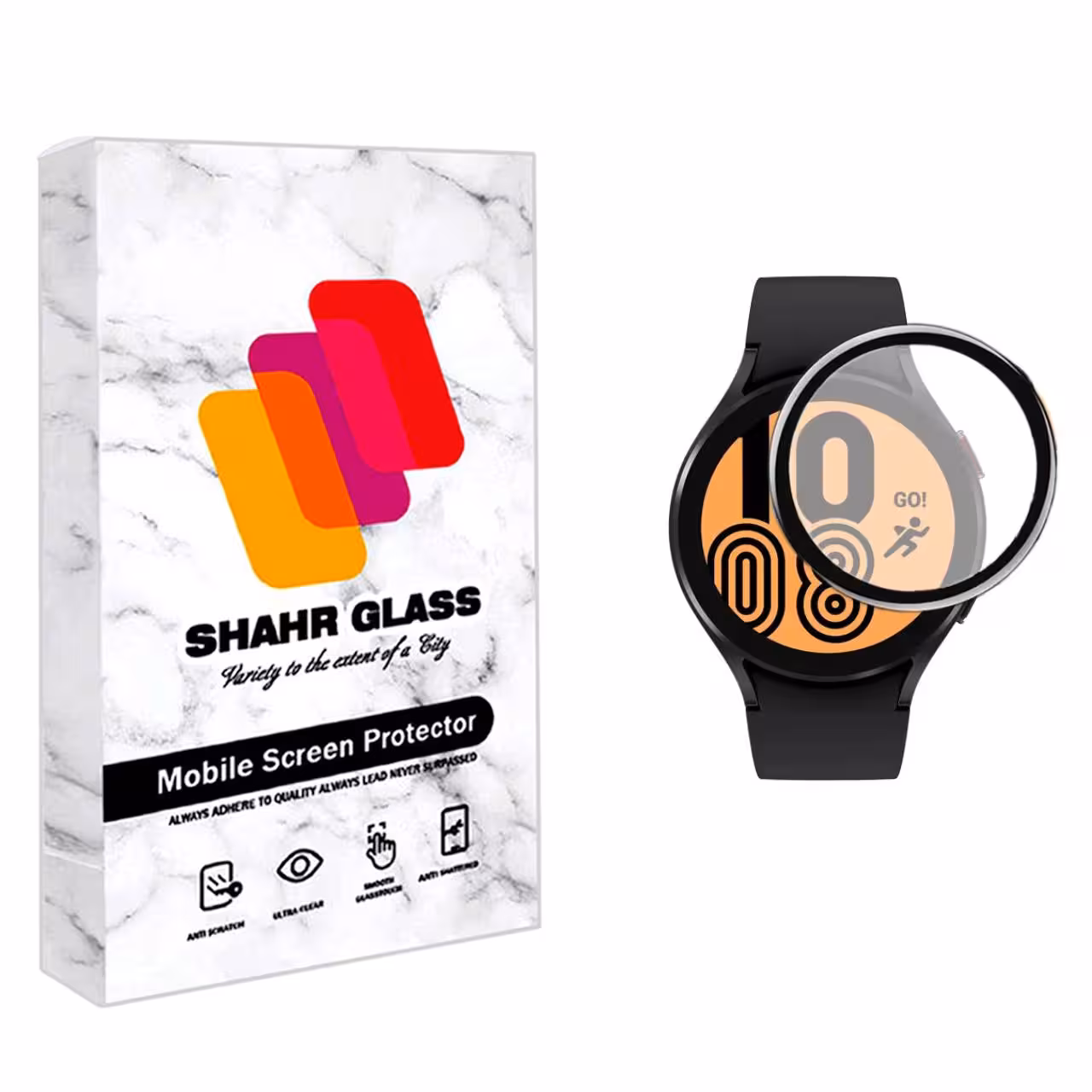 محافظ صفحه نمایش نانو شهر گلس مدل PMSR مناسب برای ساعت هوشمند سامسونگ Galaxy Watch 4 40mm 