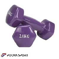 دمبل ایروبیک 2 کیلوگرمی روکش دار بسته دو عددی