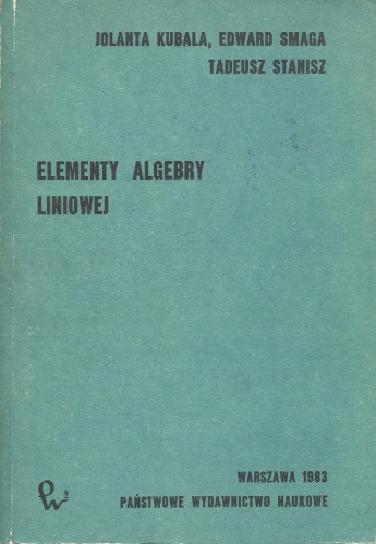 خرید و دانلود نسخه کامل کتاب Elementy algebry liniowej