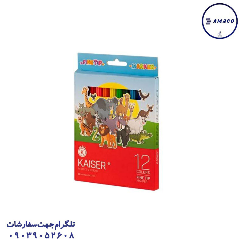 ماژیک 12 رنگ 812 کیسر