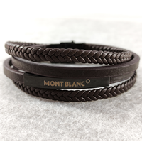 دستبند 4ردیفه مونت بلانک mont blanc قهوه ای،مشکی (ارسال رایگان)