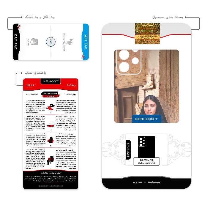 برچسب پوششی ماهوت مدل Portrait of an Iranian Woman مناسب برای گوشی موبایل سامسونگ Galaxy A52s 5G