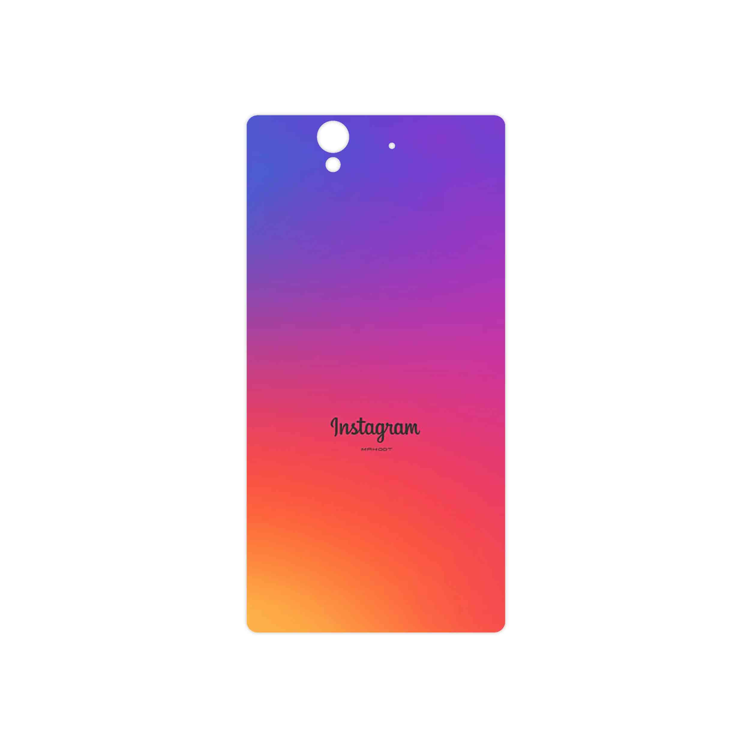 برچسب پوششی ماهوت مدل Instagram مناسب برای گوشی موبایل سونی Xperia Z