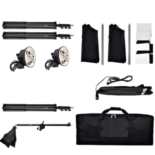 کیت سه شاخه هولدر 5 لامپ سرامیکی Diamond Continuous Lighting 5 Lamps