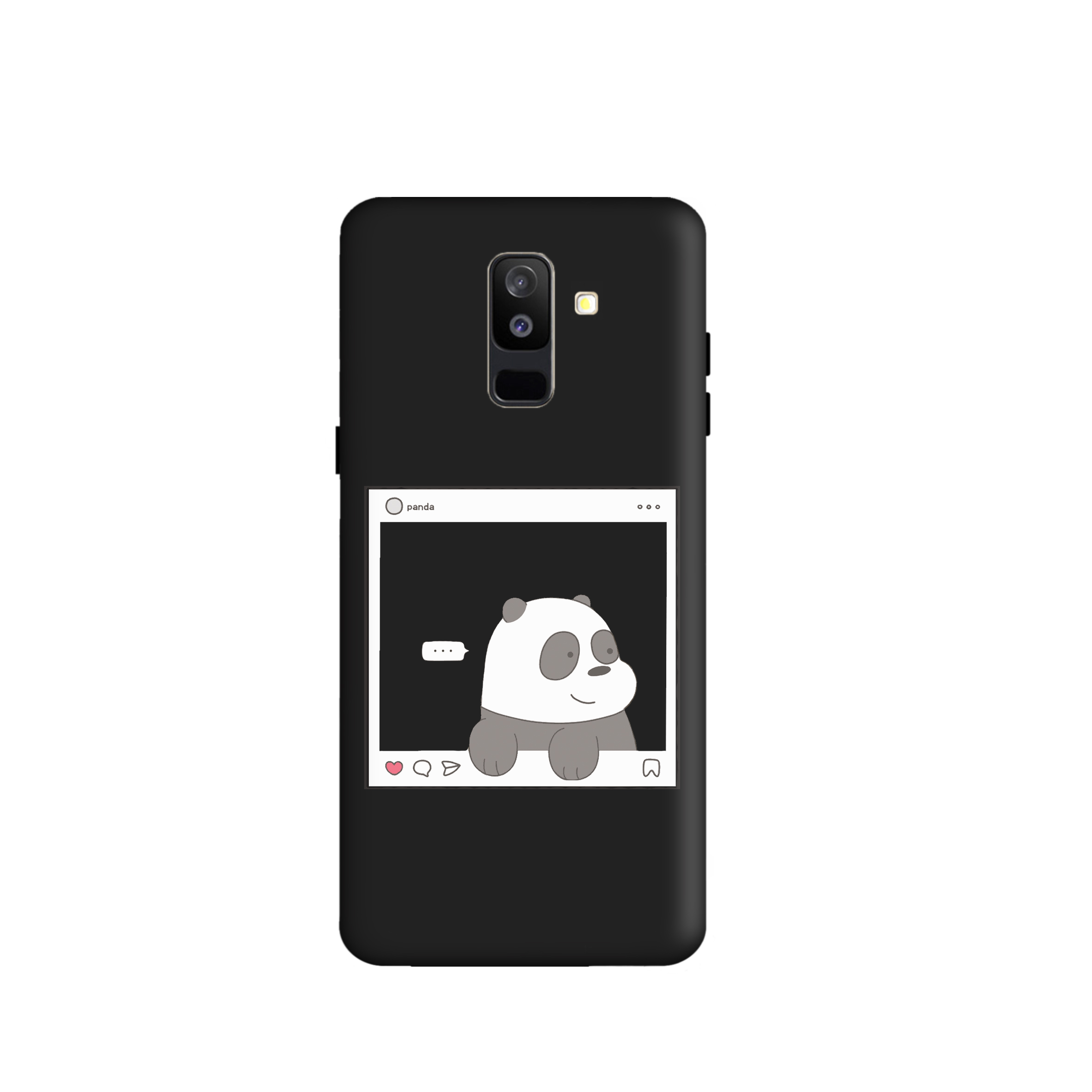 کاور طرح خرس کله فدقی کد y1246 مناسب برای گوشی موبایل سامسونگ  Galaxy J8 / A6 Plus