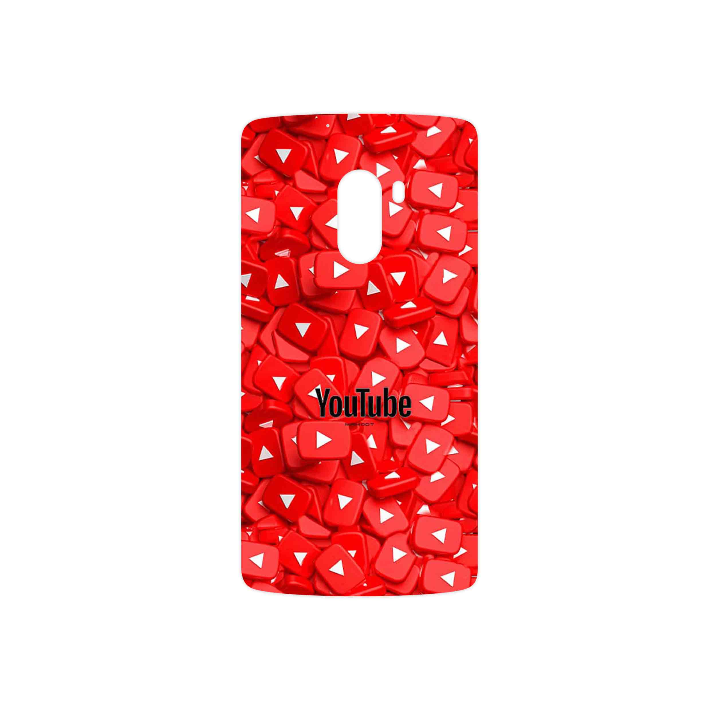 برچسب پوششی ماهوت مدل Youtube مناسب برای گوشی موبایل لنوو A7010