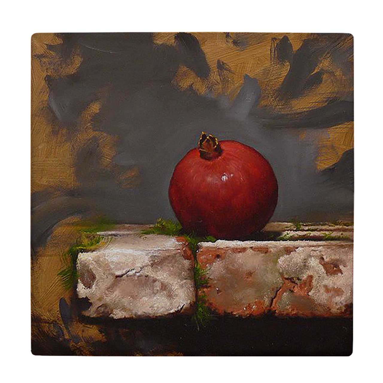  کاشی کارنیلا طرح نقاشی انار کد wkk1024