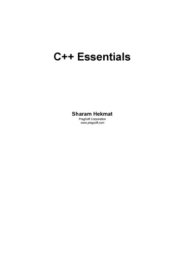 خرید و دانلود نسخه کامل کتاب C   Essentials