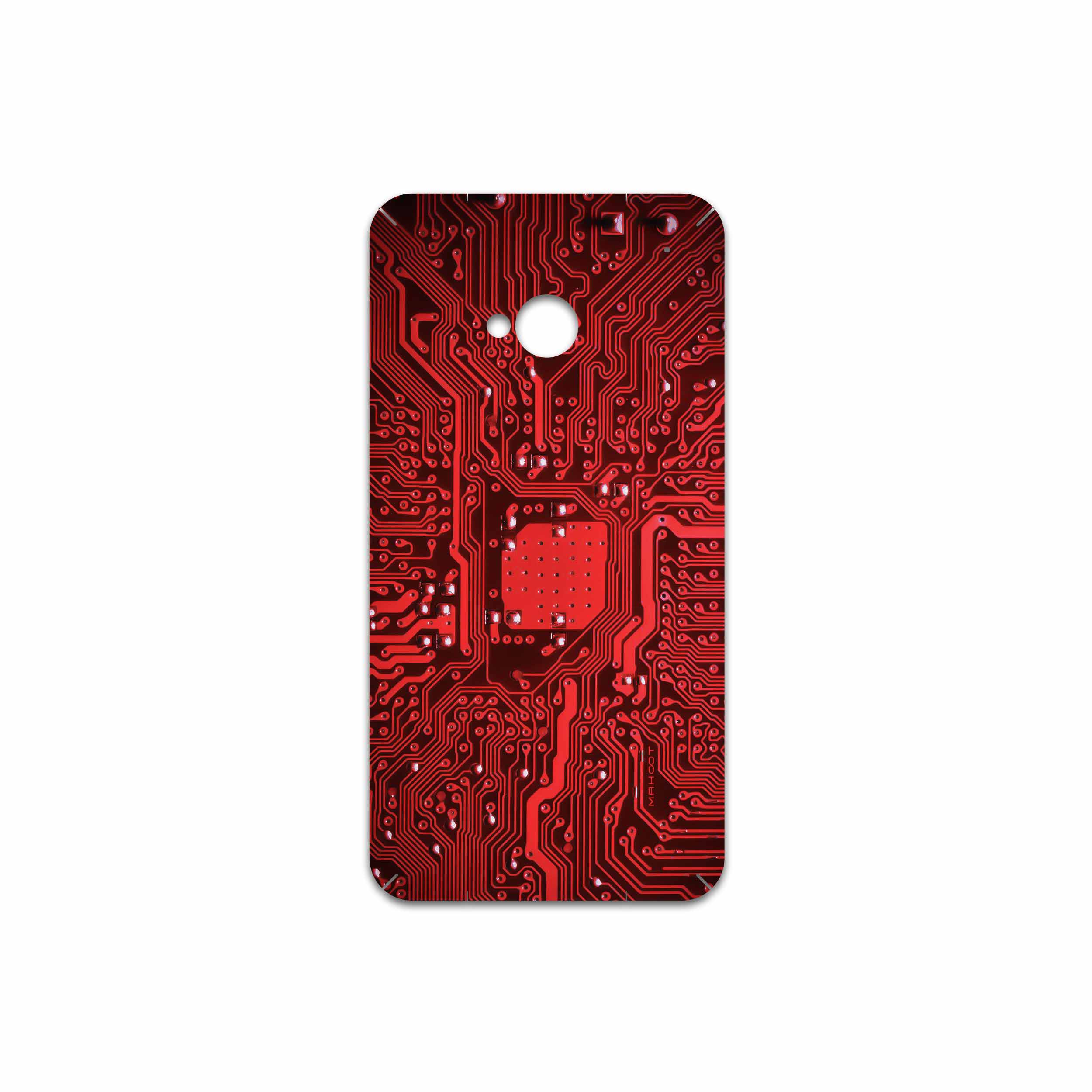 برچسب پوششی ماهوت مدل Red Printed Circuit Board مناسب برای گوشی موبایل اچ تی سی One M7