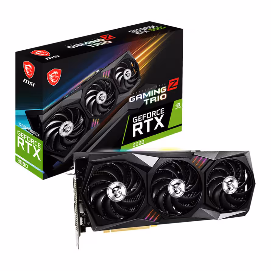 کارت گرافیک ام اس آی GeForce RTX 3080 GAMING Z TRIO 12G LHR