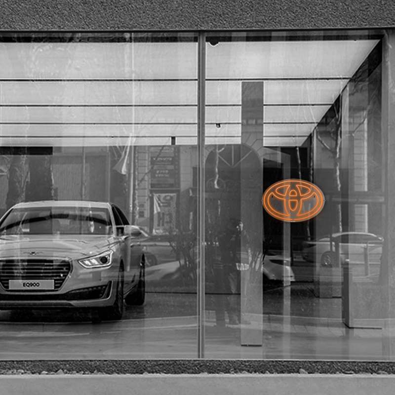 چراغ نئونی دیواری آرن تیم طرح تویوتا