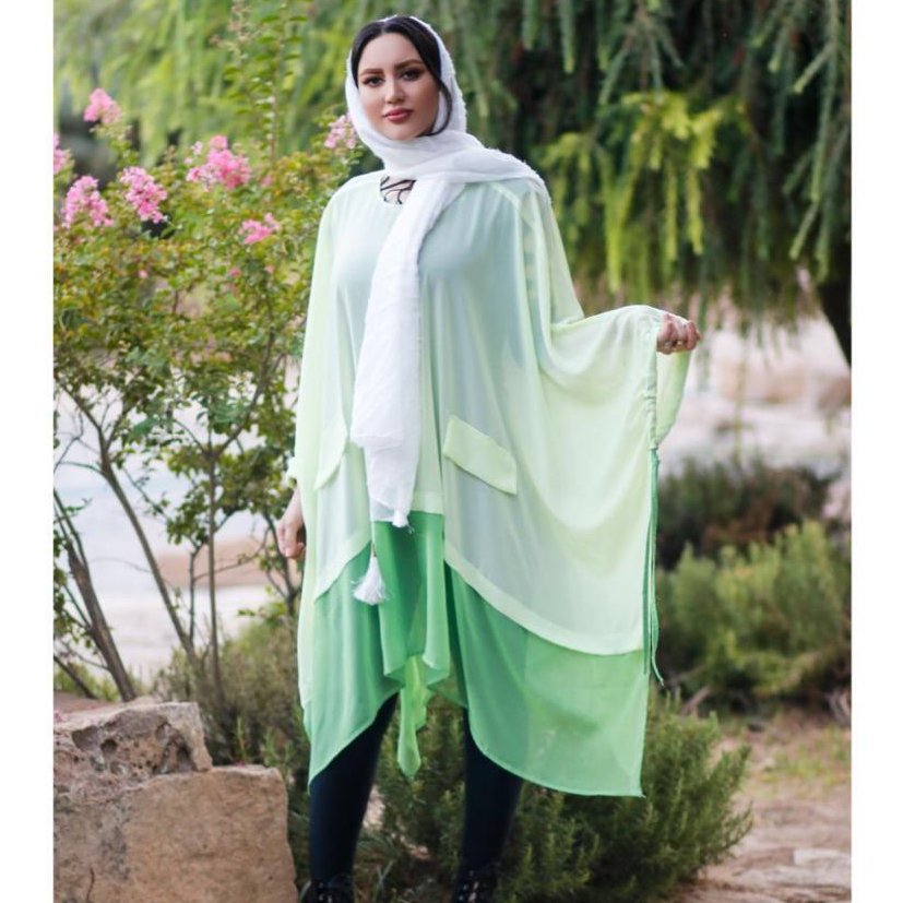 مانتو پانچ حریر