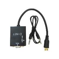 مبدل تصویر Mini HDMI به VGA برند D-NET