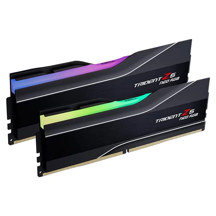 رم دسکتاپ DDR5 دو کاناله 6000 مگاهرتز CL30 جی اسکیل مدل Trident Z5 Neo RGB ظرفیت 64 گیگابایت