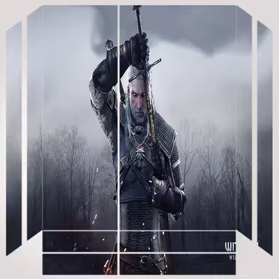 برچسب پلی استیشن ۴ مدل ps4 fat طرح witcher کد PS-1047