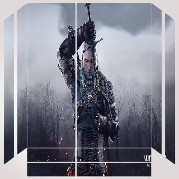 برچسب پلی استیشن ۴ مدل ps4 fat طرح witcher کد PS-1047