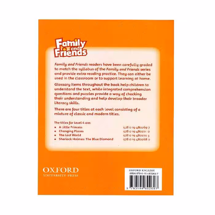 کتاب داستان Family And Friends 4 اثر جمعی از نویسندگان انتشارات الوندپویان چهار جلدی