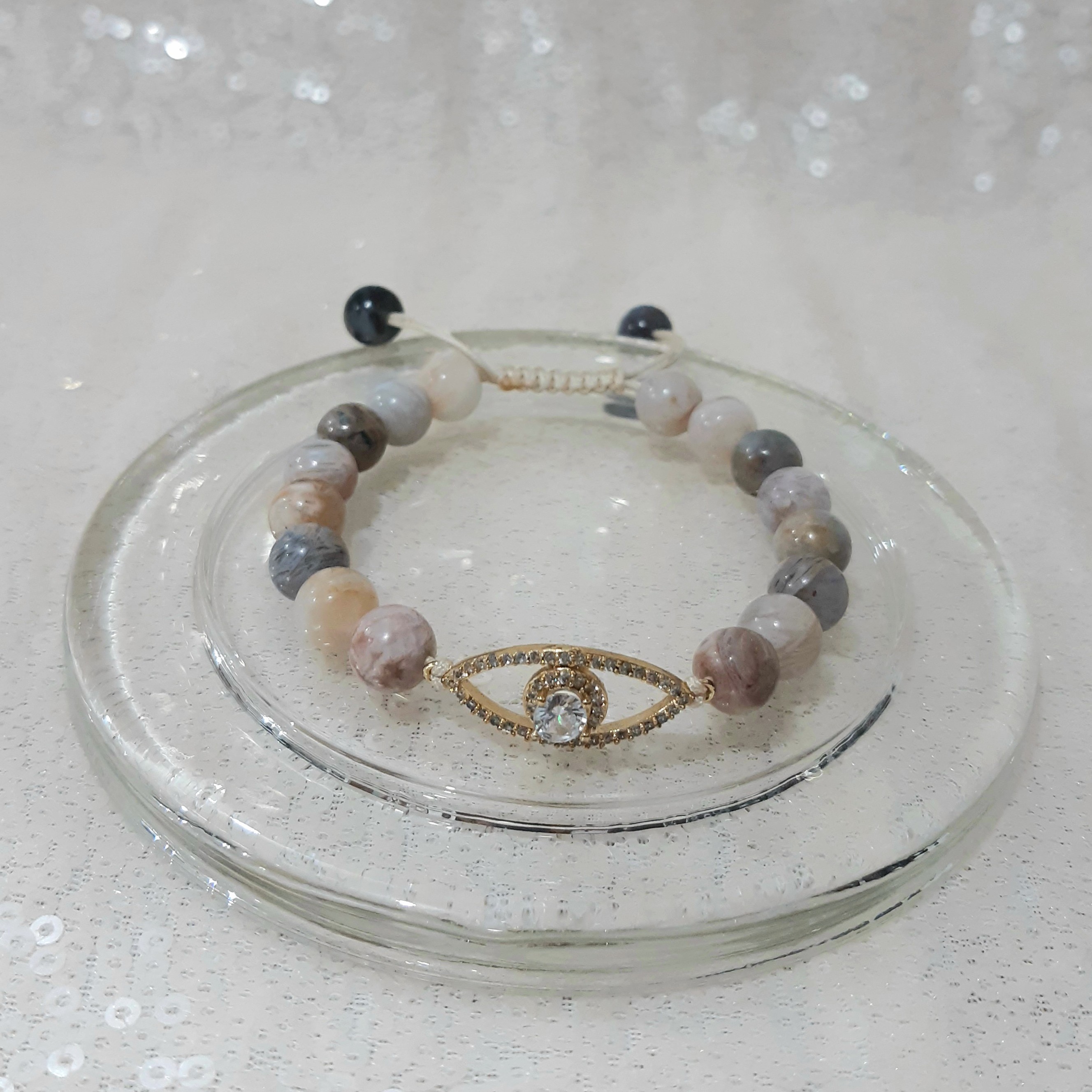 دستبند پلاک سواروسکی