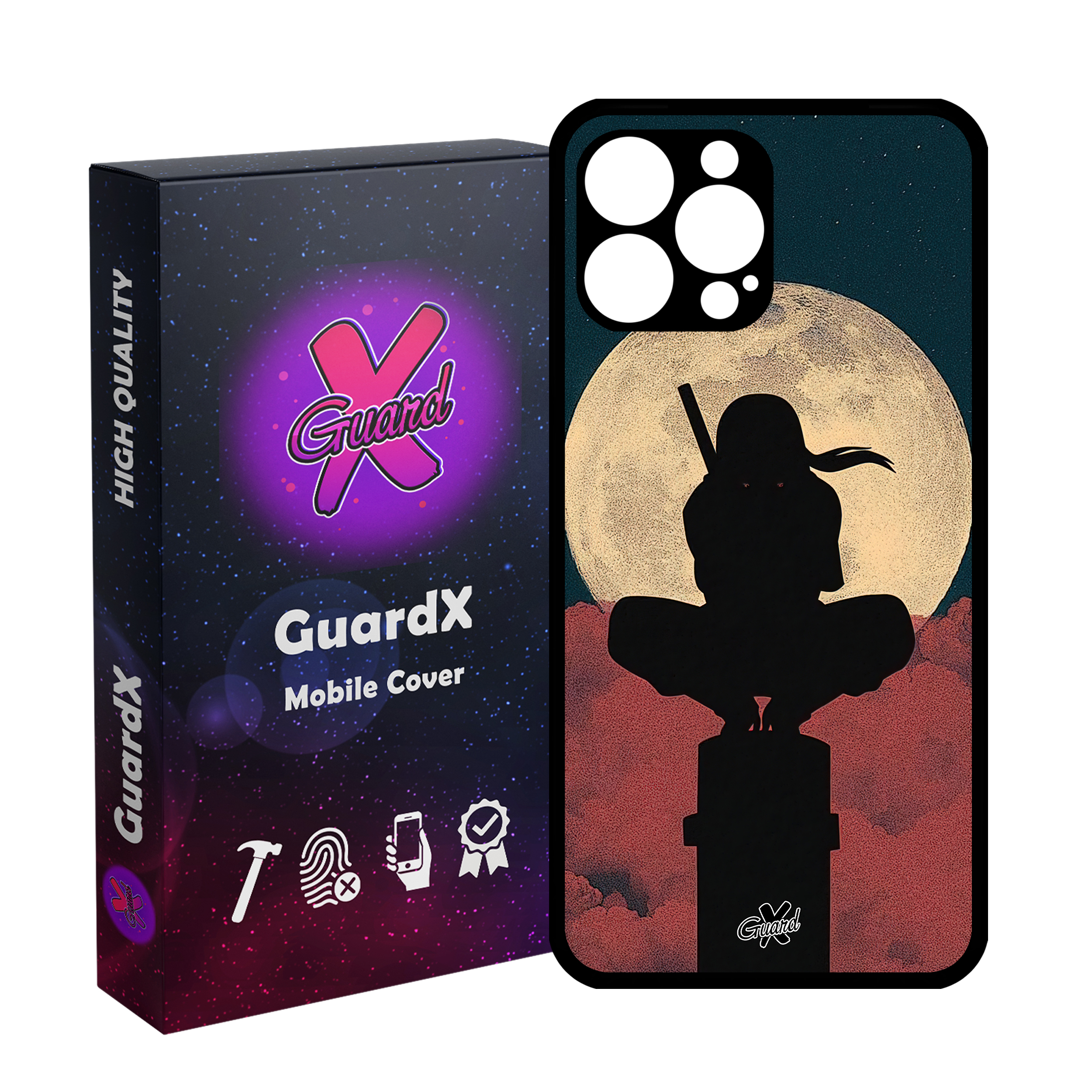 کاور گارد ایکس طرح ایتاچی انیمه مدل Glass10558 مناسب برای گوشی موبایل اپل iPhone 13 Pro Max