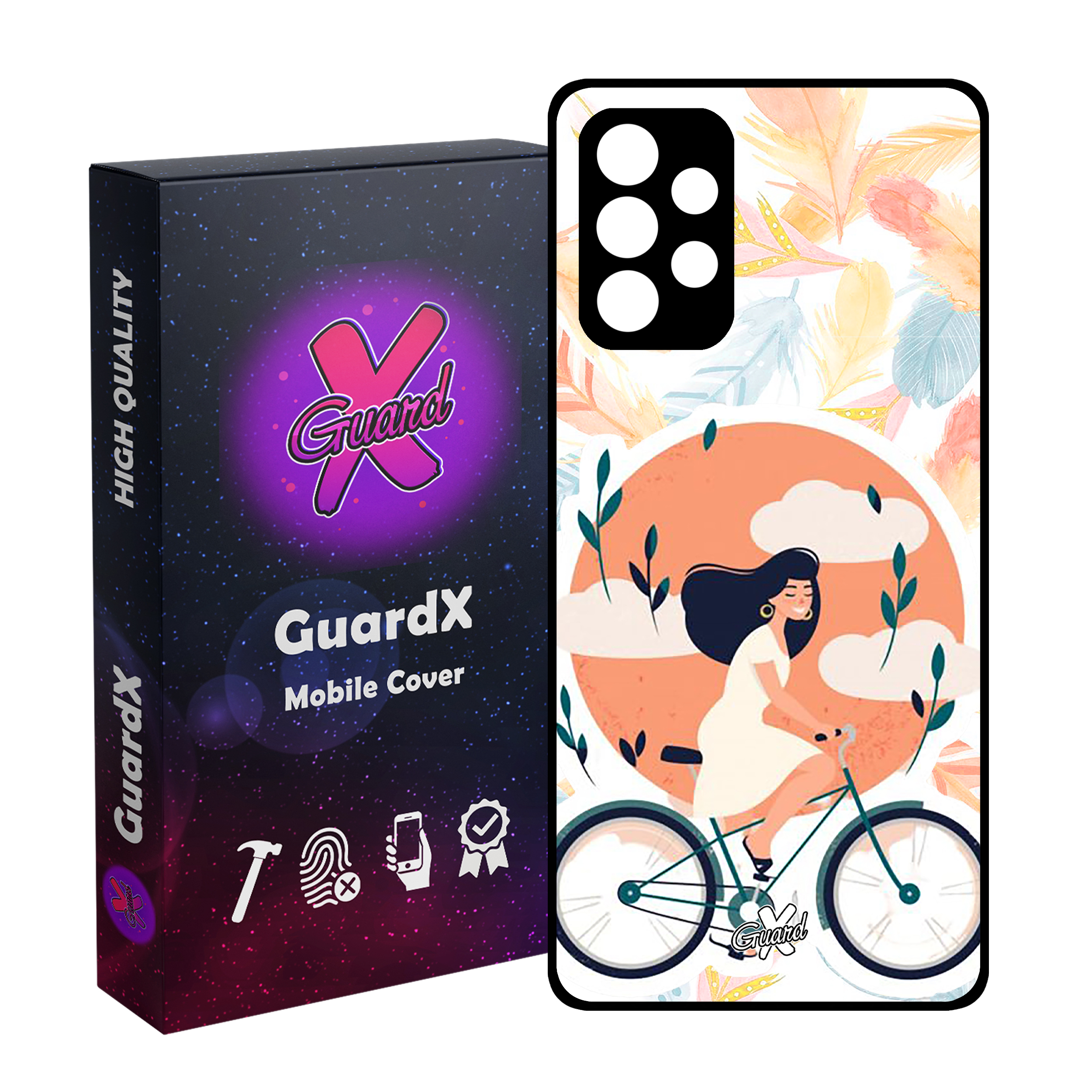 کاور گارد ایکس طرح Girl مدل Glass10340 مناسب برای گوشی موبایل سامسونگ Galaxy A23 4G