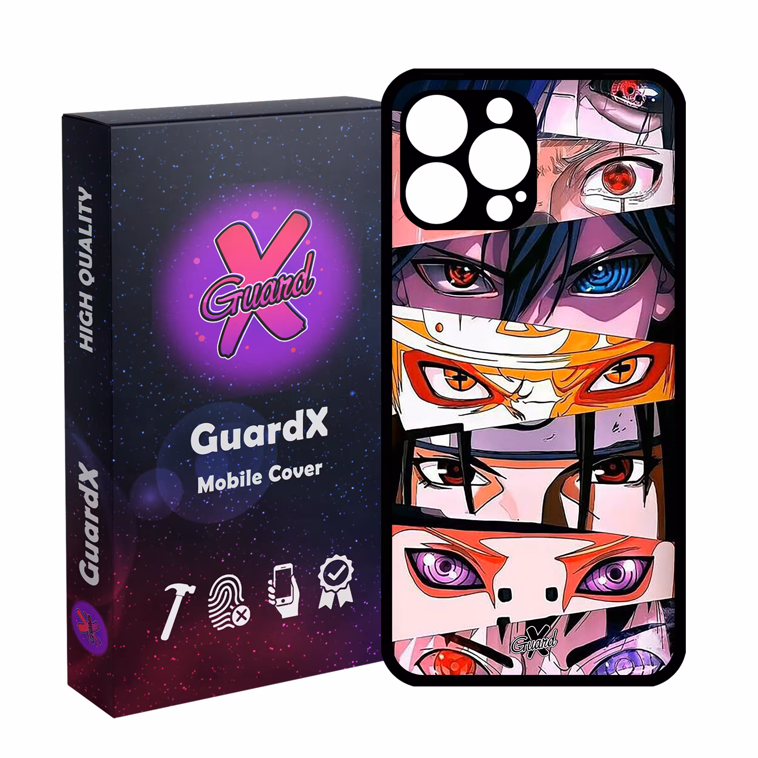 کاور گارد ایکس طرح ناروتو انیمه مدل Glass10547 مناسب برای گوشی موبایل اپل iPhone 13 Pro Max