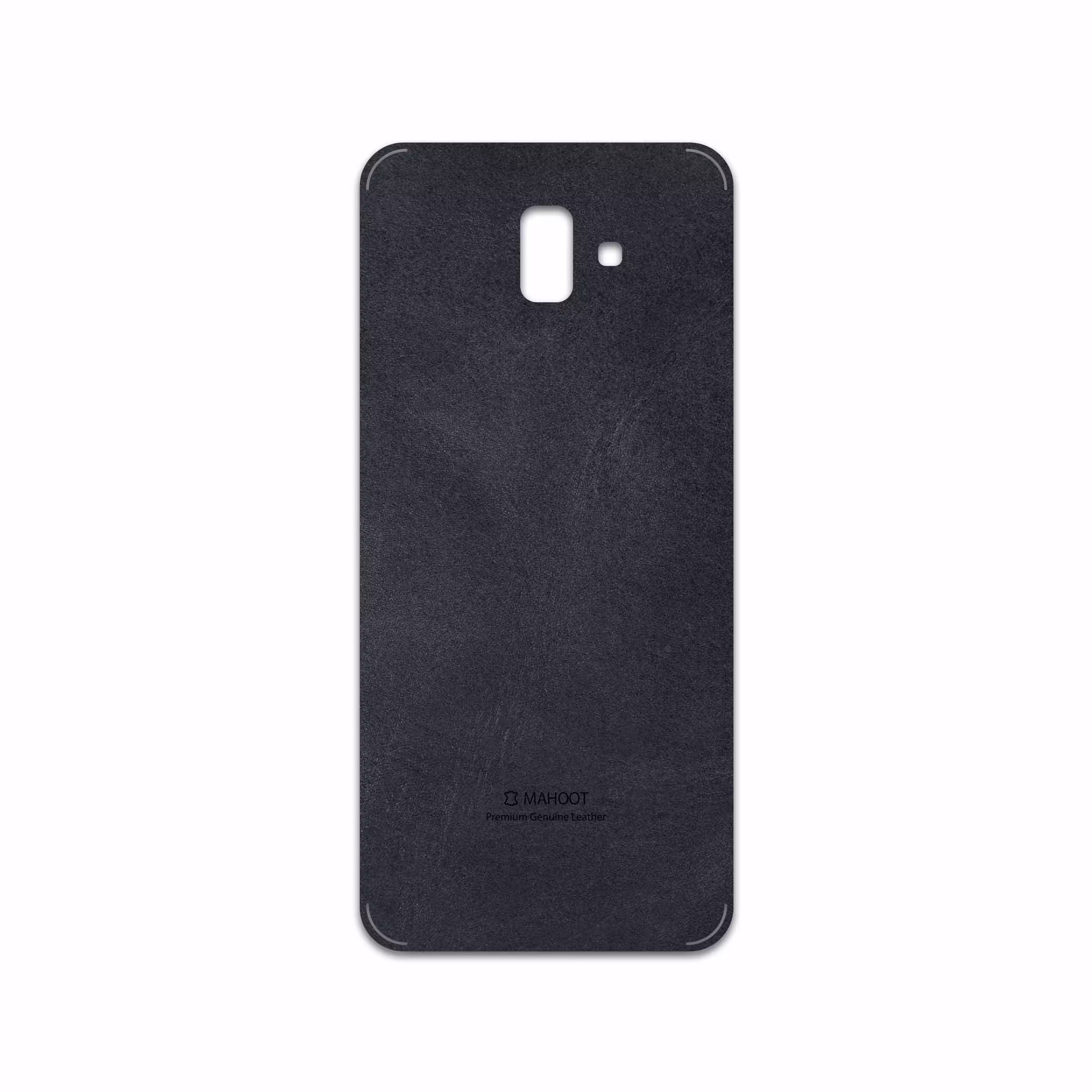 برچسب پوششی ماهوت مدل Graphite Buffalo Leather مناسب برای گوشی موبایل سامسونگ Galaxy J6 Plus