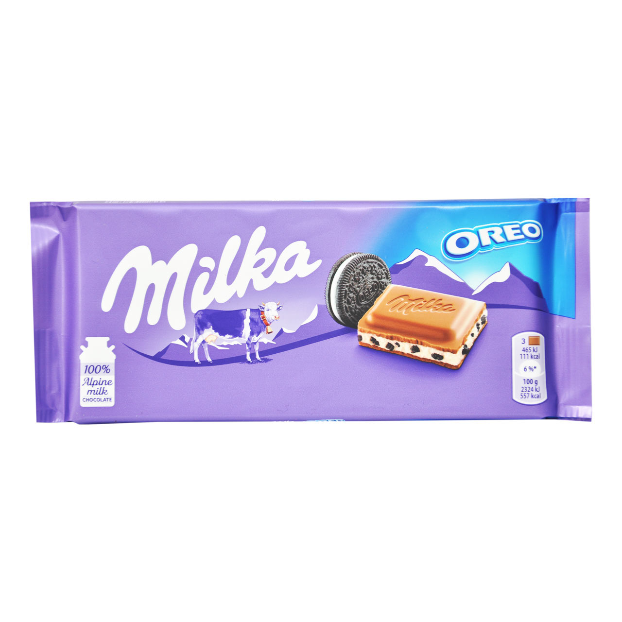 شکلات با کرم بیسکوییت اوریو 100 گرم میلکا - milka